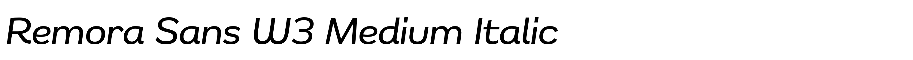 Remora Sans W3 Medium Italic